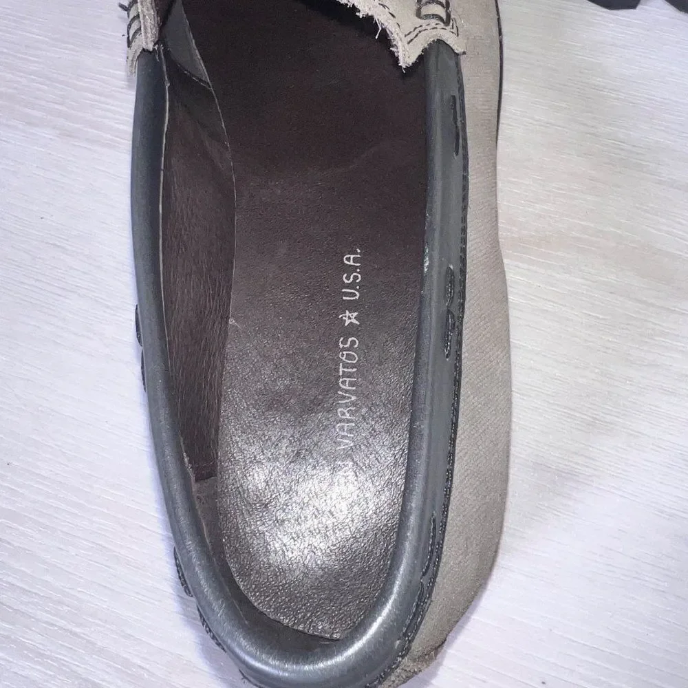 John Varvatos USA Star Slip-on Loafers‎ Brown / Grey Suede 7475 Men's 10M